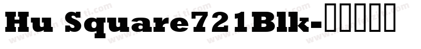 Hu Square721Blk字体转换